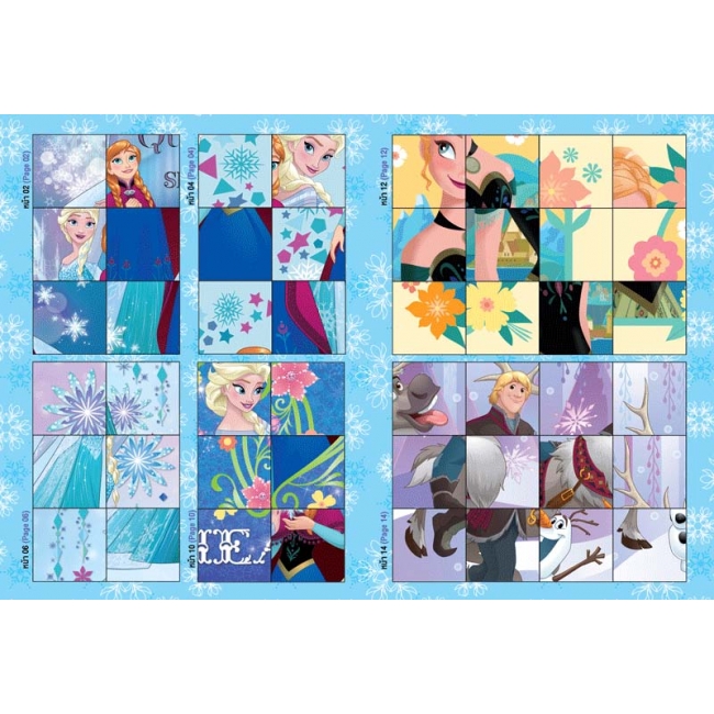 FROZEN COLORING PUZZLE STICKERS